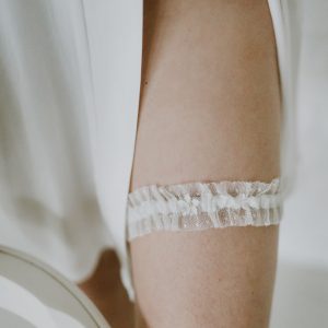 Georgia delicate wedding garter