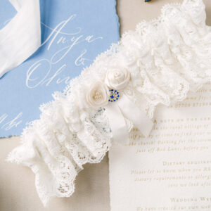 personalised wedding garter